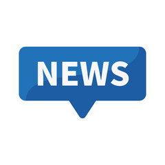News In Blue Rectangle Shape For Fresh Information Announcement Marketing Social Media
