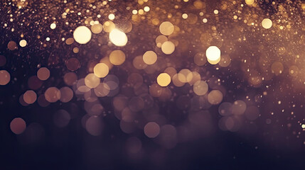 abstract gold silver light reflection background with sparkles,Blurred background with bokeh lights and a blur effect suitable for adding depth and visual interest to designs, luxury banners,