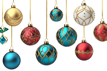christmas tree decorations, Ai generated 