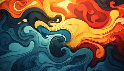 Top view vibrant abstract design background with diversity, inclusivity, LGBTQ+, motion, dynamic. - obrazy, fototapety, plakaty