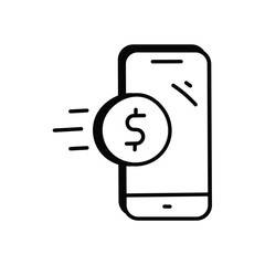 Money transfer icon vector stock ilustration