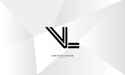 Alphabet letters VL or LV logo monogram