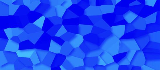 Triangle gradient blue color abstract background with geometric shapes, geometric background of triangular pattern in soft gradient blue colors, mosaic marble pattern texture for design.