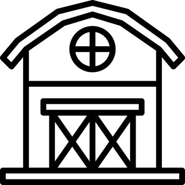 recommend clip art: barn outline icon