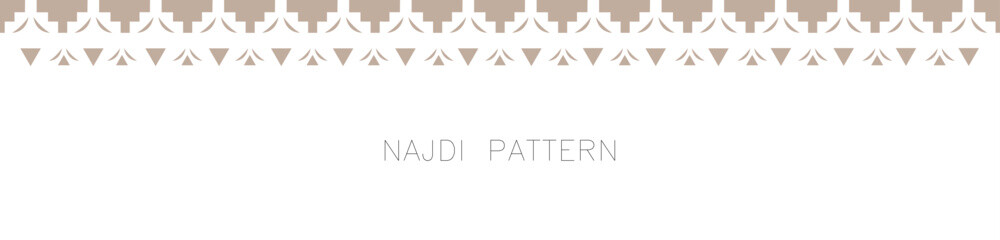 Saudi culture pattern illustration vector