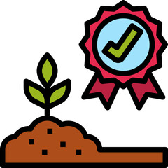 soil quality color outline icon