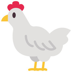 chicken flat icon