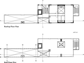 Vector sketch illustration of architectural design of high rise multi-storey apartment building plan
