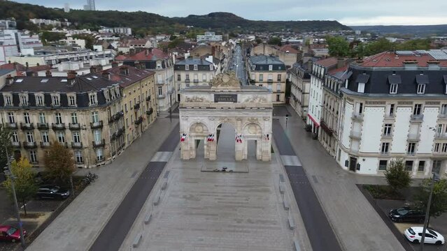 drone video Porte Désilles nancy France Europe	
