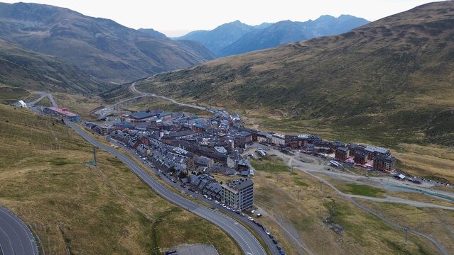 drone photo Pas de la Casa Andorra europe