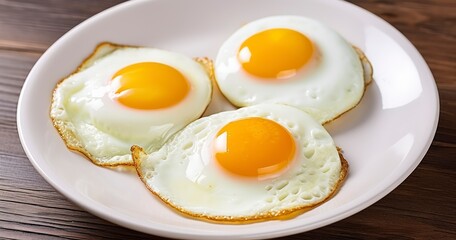 The Joy of Starting Your Morning with Nutrient-Rich Fried Eggs for Breakfast. Generative AI