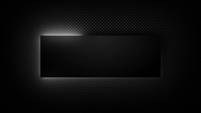 Neon rectangle frame with shining effect on a dark luxury abstract background. Empty glowing banner or border for title text or copy space. Blank vip shiny backdrop. Casino royal or grand hotel logo