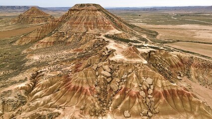 drone photo Bardenas reales spain europe