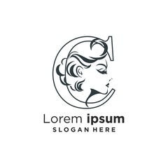 Vector letter c design with creative unique element idea concept and icon