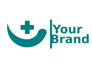 Green Cross Helping Hand Medical Hospital Logo Design