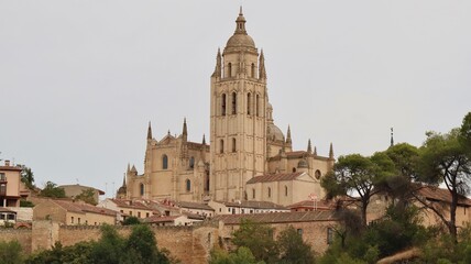 Fototapeta na wymiar hoto Segovia Cathedral, Catedral de Segovia Spain Europe