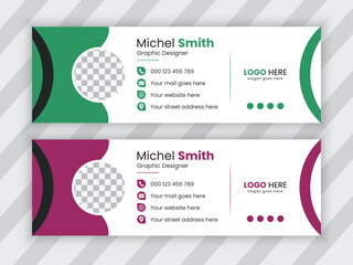 Creative business email signature template