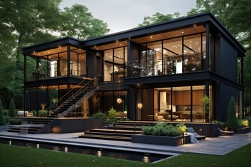 Obraz premium house in the woods