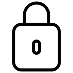 Padlock icon for security lock