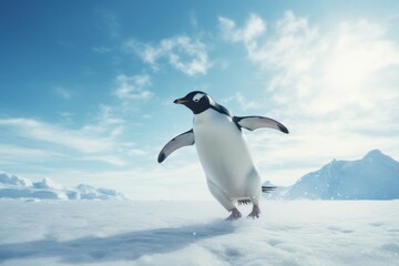 Obraz premium penguin in polar regions