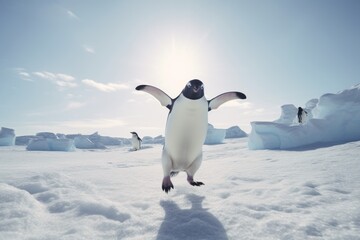 Obraz premium penguin in polar regions