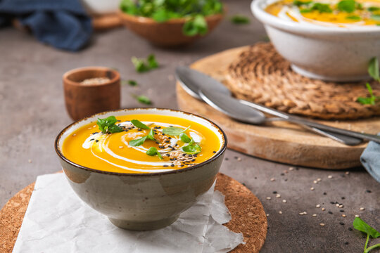 Creamy pumpkin soup