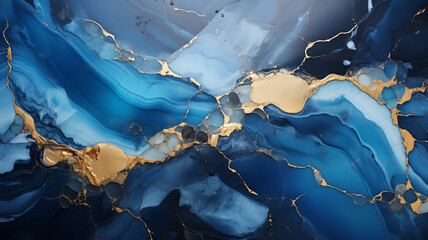 Abstract luxury marble texture gold and dark blue tone, marble texture background, marble wallpaper