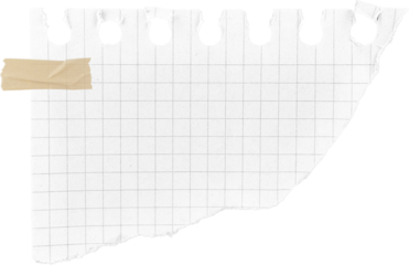 White  Torn Paper With Tape