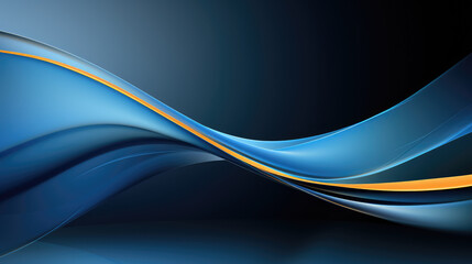 Fototapeta premium Modern abstract blue gradient background with geometric patterns.
