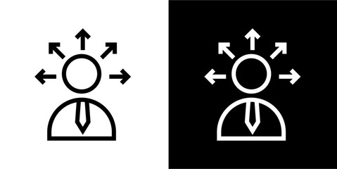 Business icon. Black icon. Black logo. Black line. Business.  Set icon