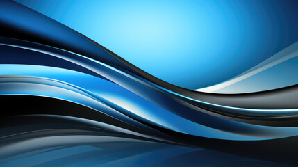 Modern abstract blue gradient background with geometric patterns.