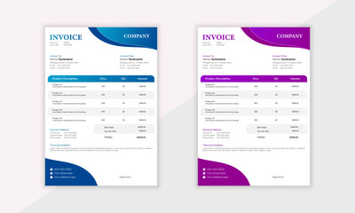 Invoice Design For business.