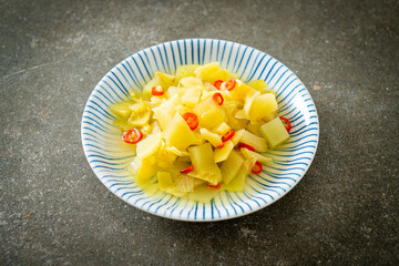 spicy salad pickle cabbage or celery with sesame oil