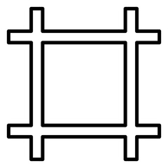  painting frame line icon