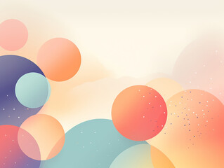 Abstract  watercolor background wallpaper with pastel colors circles pattern backdrop