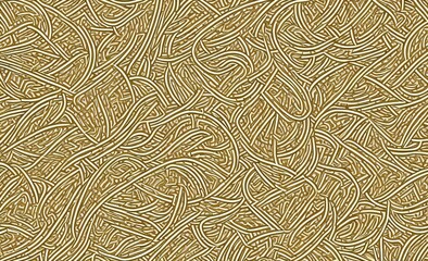 Luxury seamless gold circle stripe line and fan shape