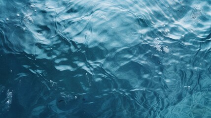 close up horizontal view of water surface AI generated