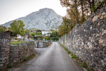 a street in Entragu (Entrago) village, Teverga Municipality, Asturias, Spain