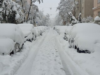 München im Schnee