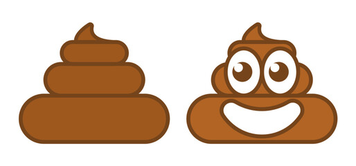 cartoon vector of a poop