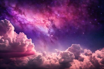 abstract starlight and pink and purpel clouds stardust, blink, background, presentation, star,...