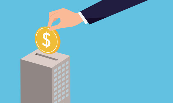 投資イメージのコンセプトイラスト、ベクター