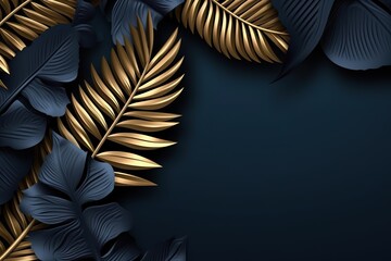 Beautiful luxury dark blue textured background illustration. Ai generative.