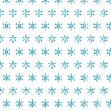 Seamless pattern with snowflake image. New Year's design for wallpaper, background, wrapping paper, fabric. Vector illustration