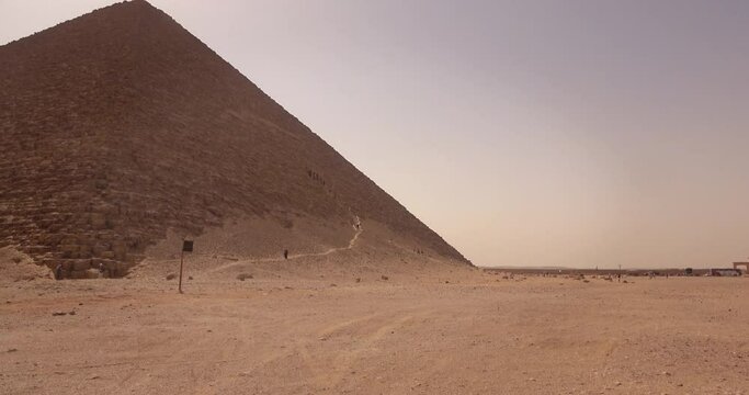 The red pyramid in the Dasher necropolis, Egypt