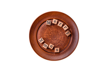 Beautiful delicious sweet winter Christmas gingerbread cookies on a bronze textured background