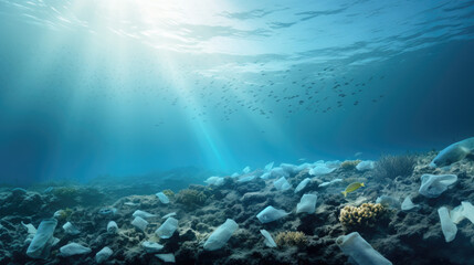 Fototapeta na wymiar Ocean pollution