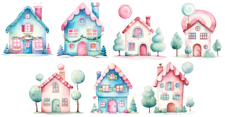 Watercolor Winter Clipart