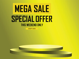 Sale banner template design . Super Sale, end of season special offer banner. vector illustration.