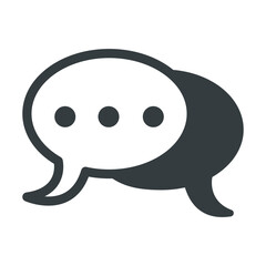 Talk bubble speech icon vector on trendy design
